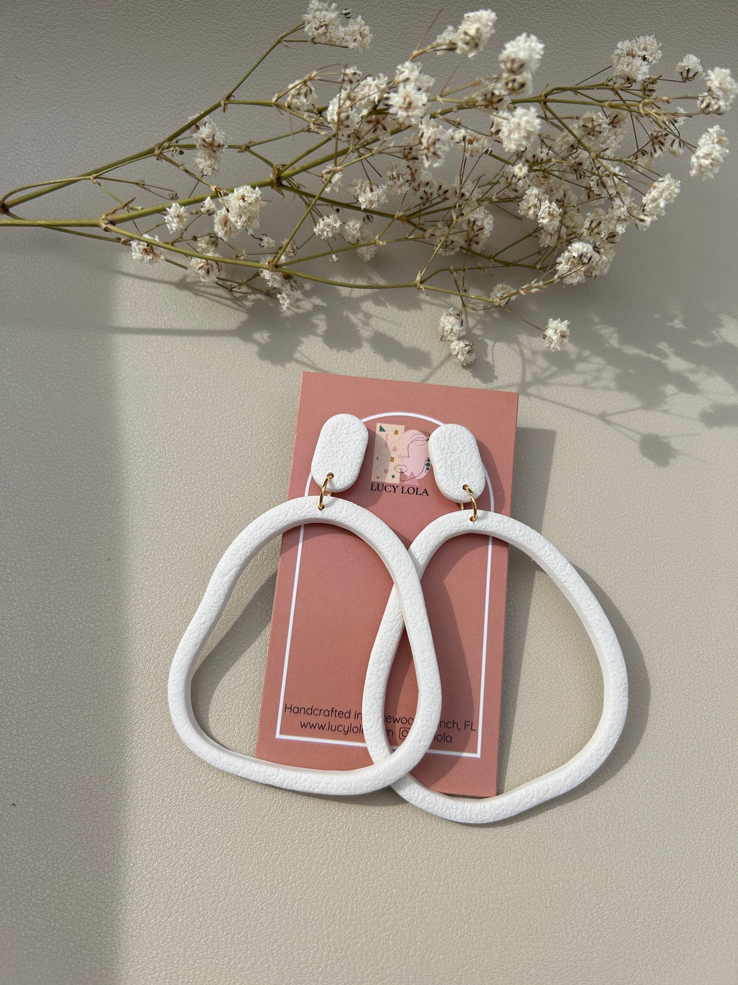 Abstract Hoops - Large - White