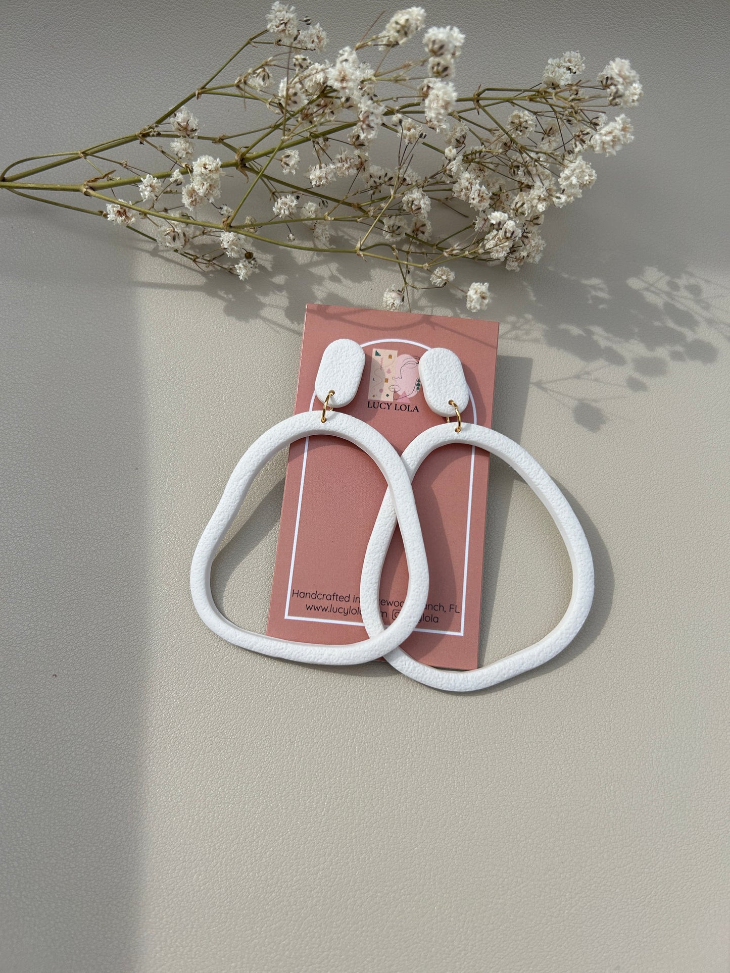 Abstract Hoops - Large - White
