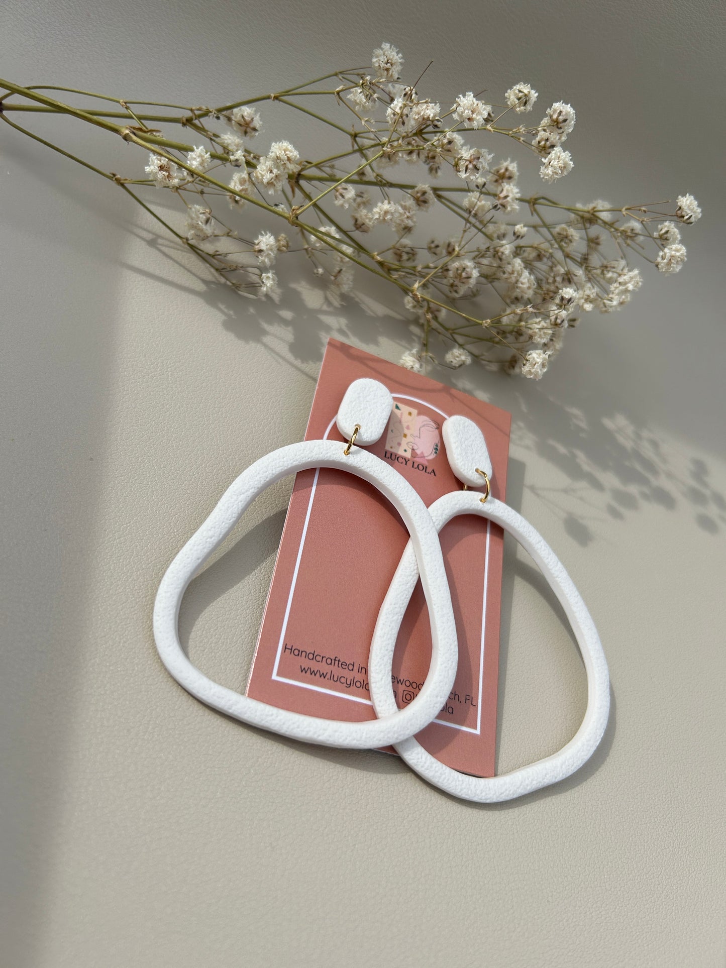 Abstract Hoops - Large - White