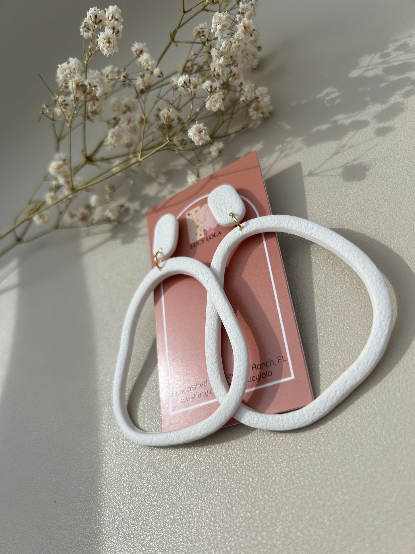 Abstract Hoops - Large - White
