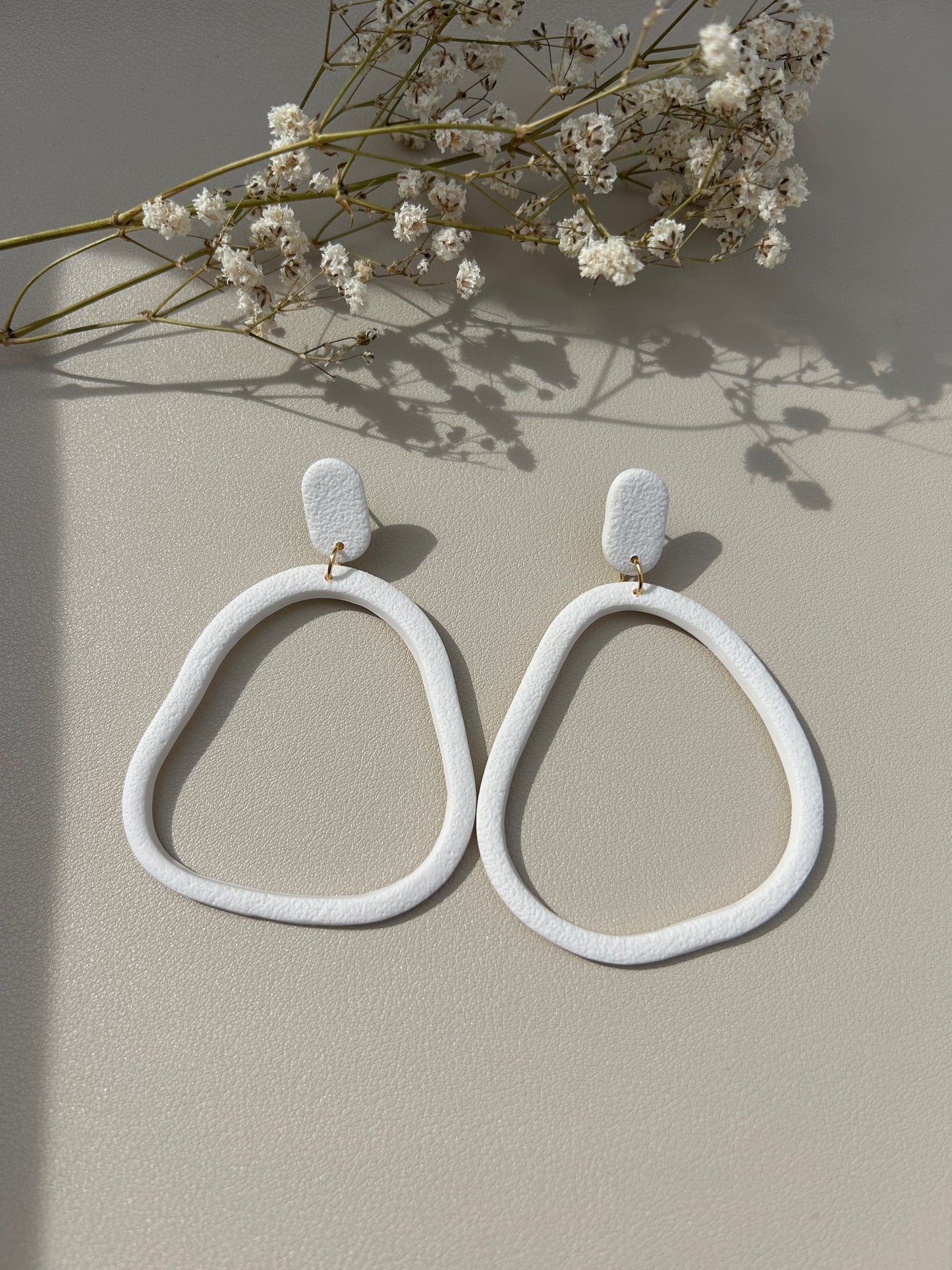Abstract Hoops - Large - White