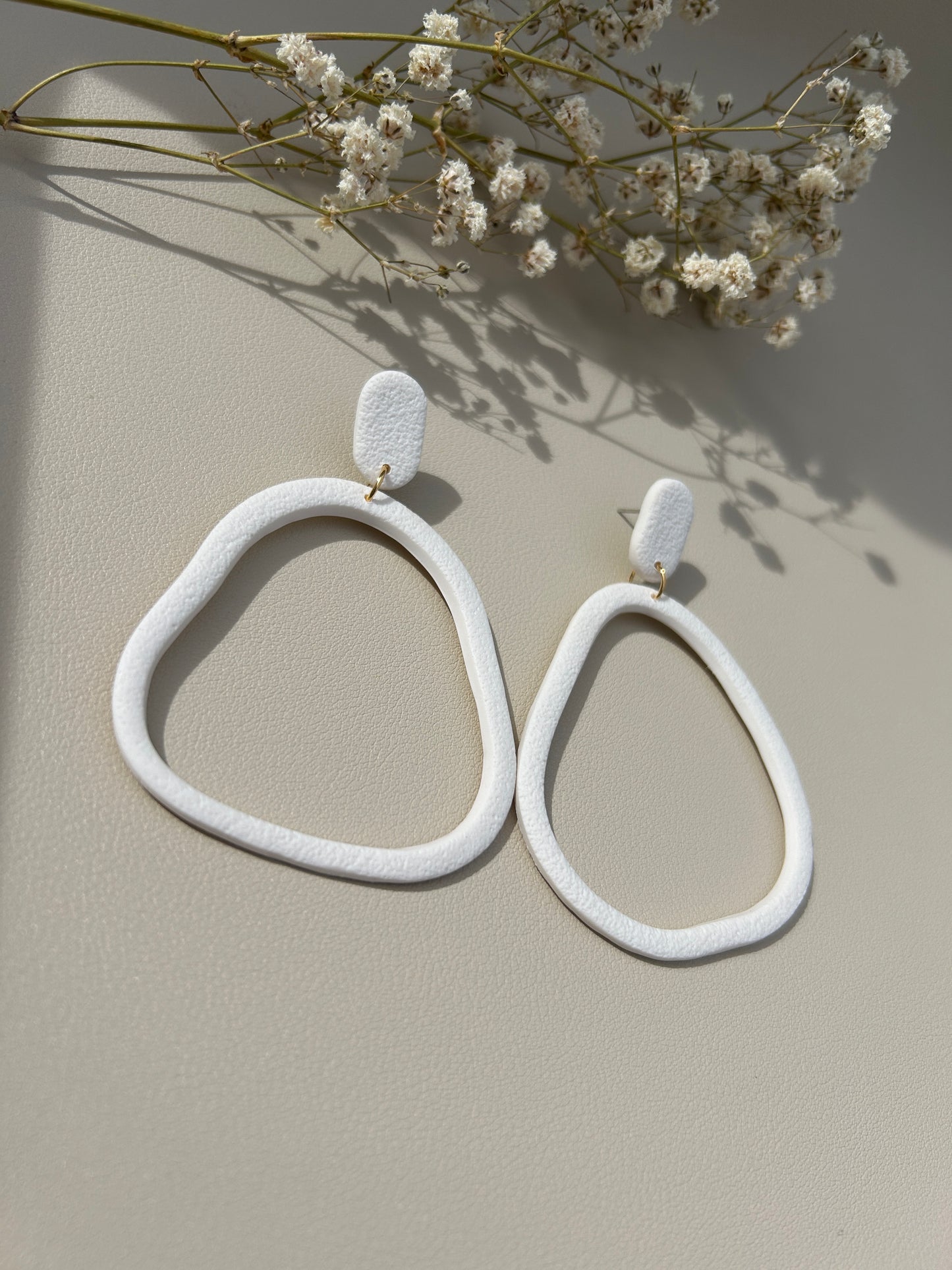 Abstract Hoops - Large - White