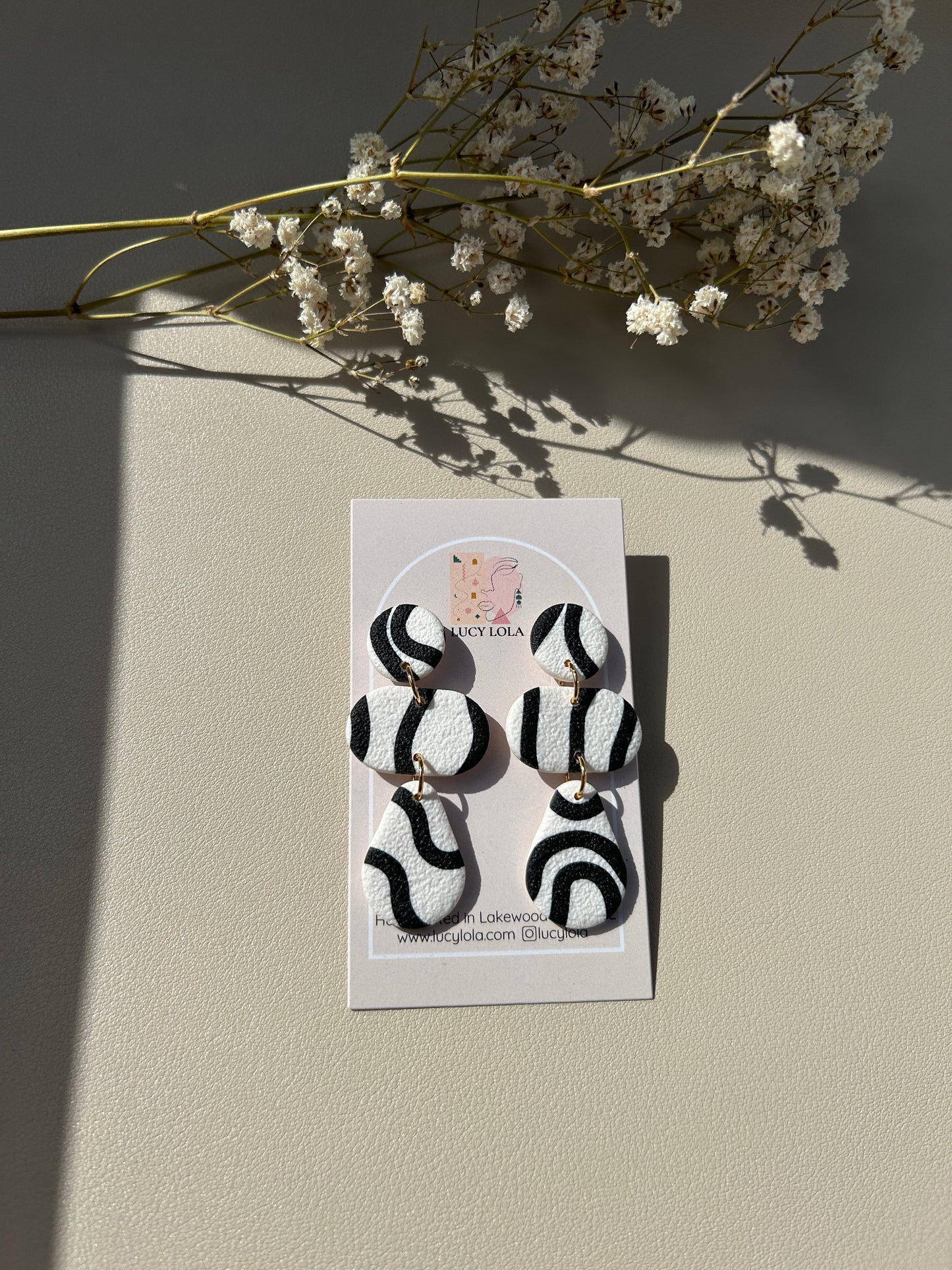 The Harper - Black Squiggle Print