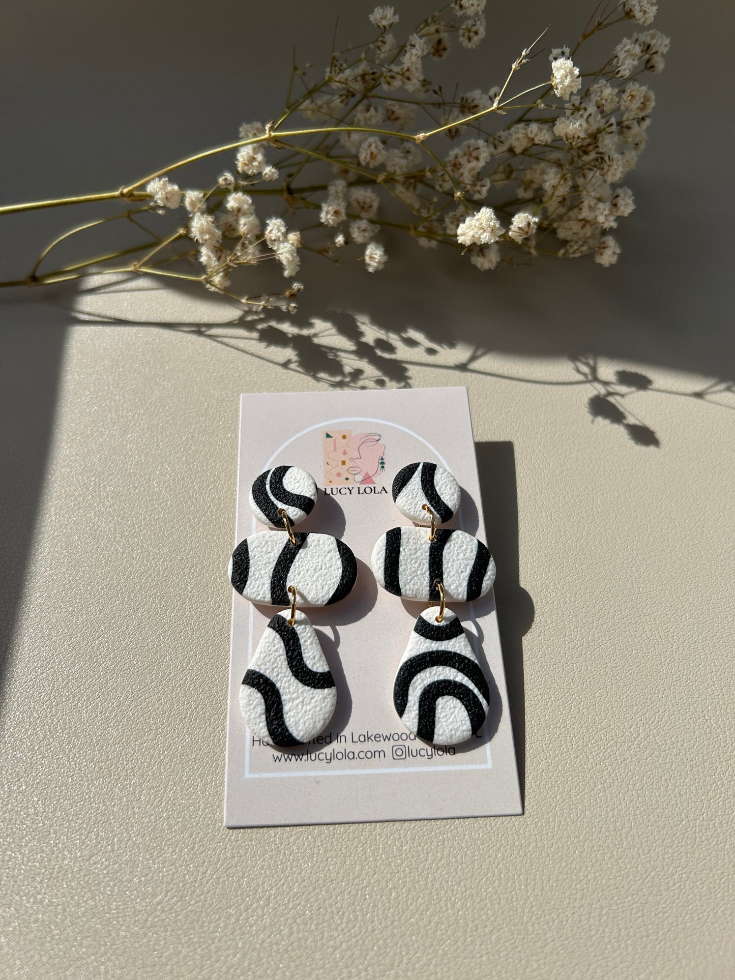 The Harper - Black Squiggle Print
