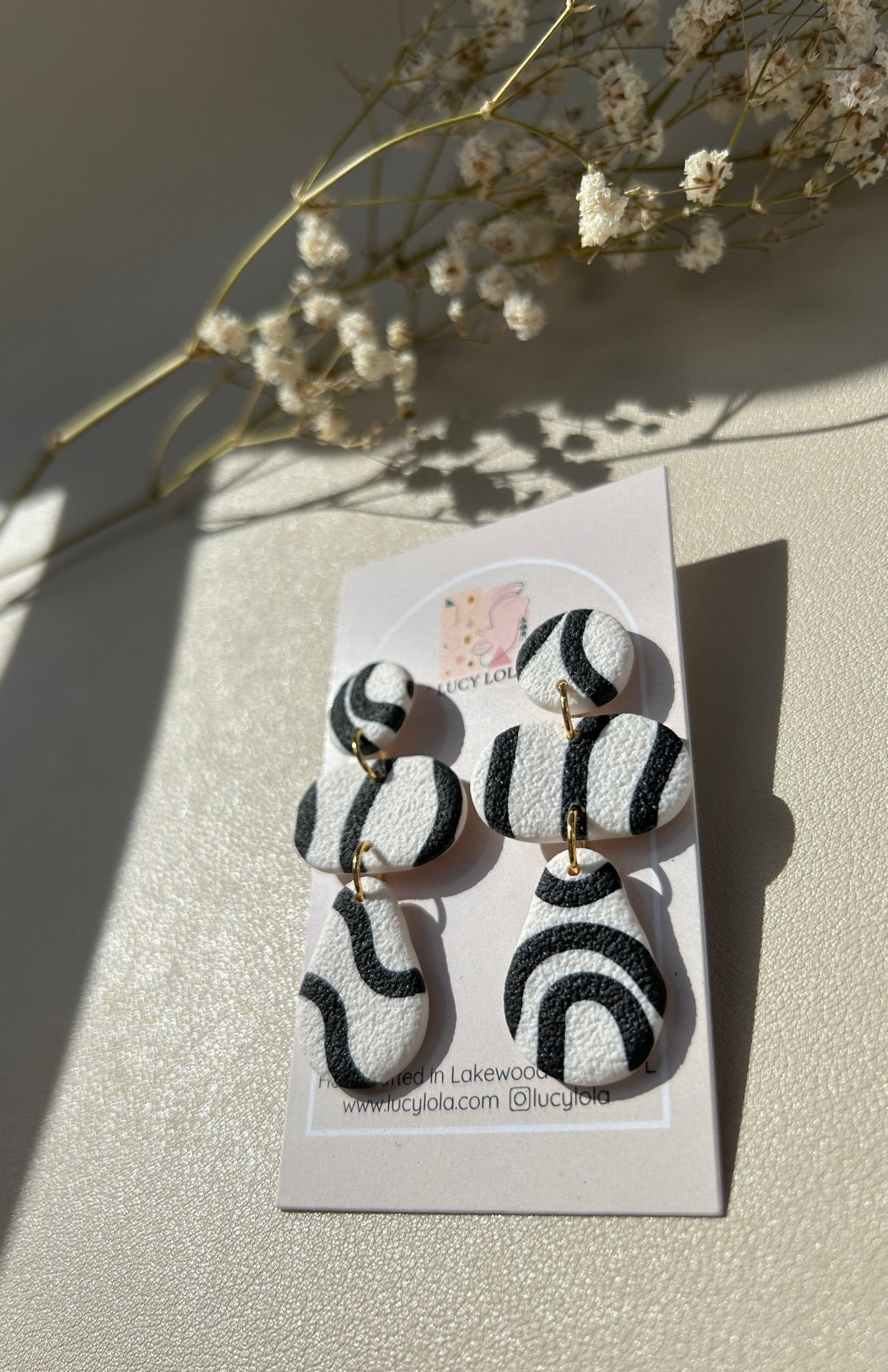 The Harper - Black Squiggle Print