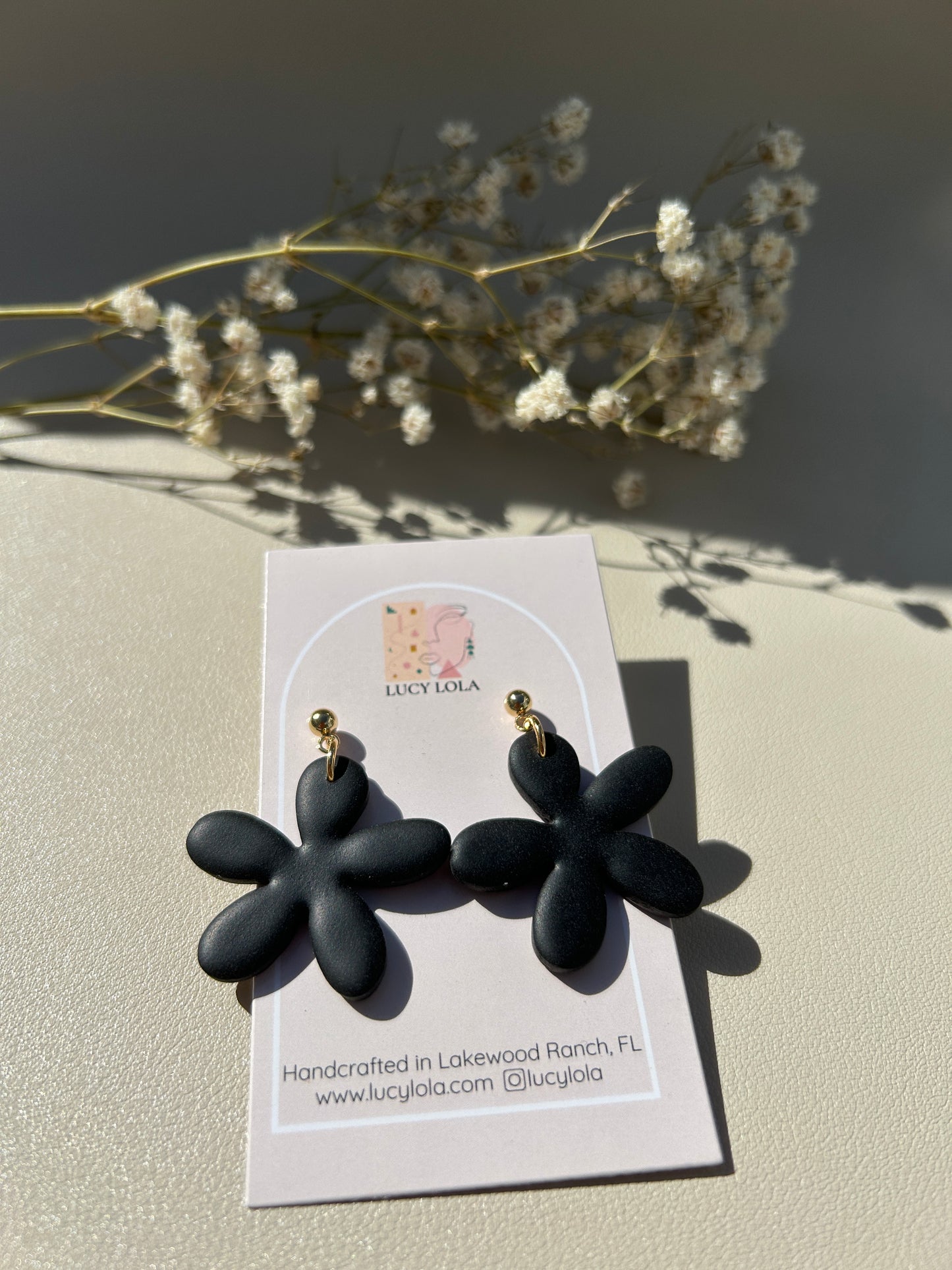 Funky Daisies - Black