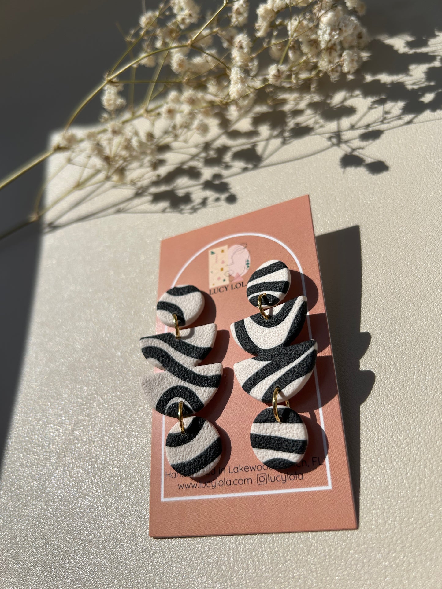 The Gerry - Black Squiggle Print on Off White