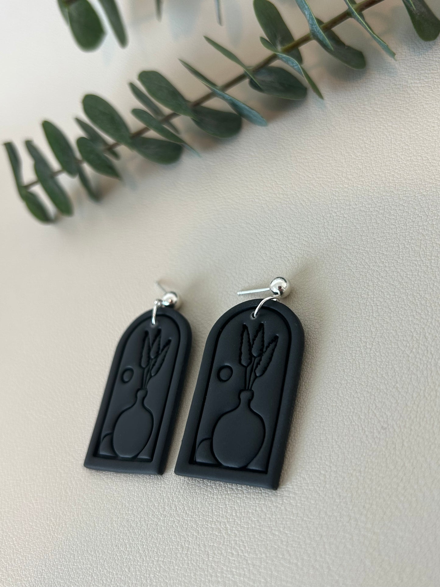 Vase Imprint Arches - Black - LucyLola