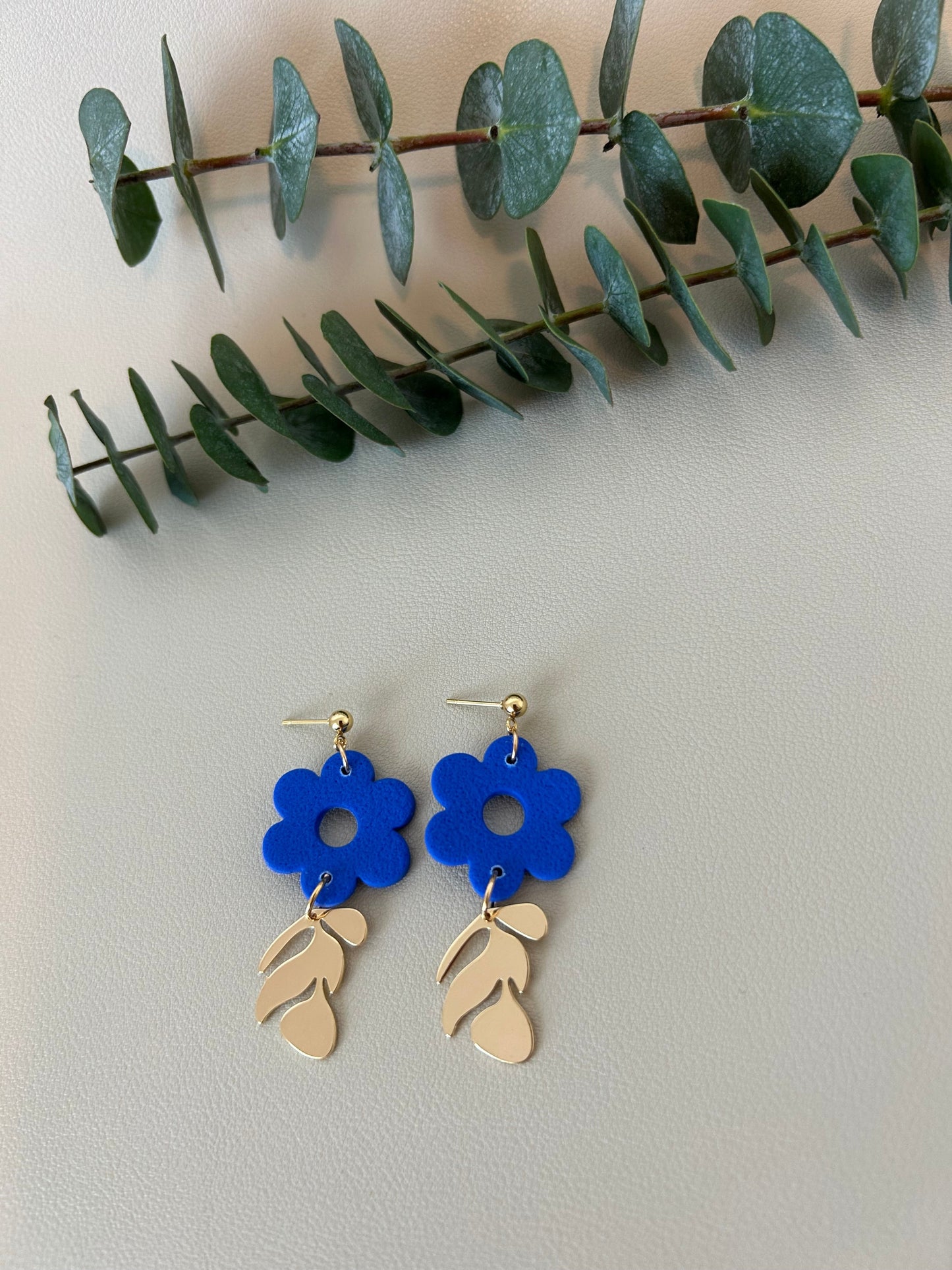 The Florie with Gold Leaf Charm - Ultramarine Blue - LucyLola