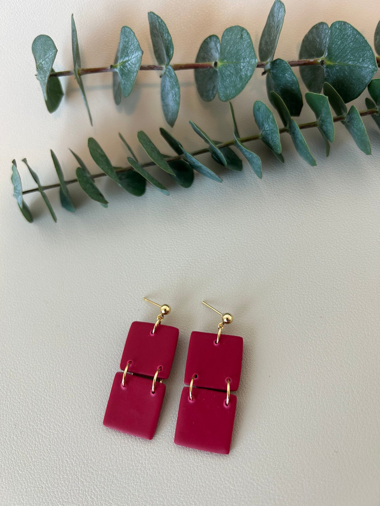 Double Square - Berry Red - LucyLola