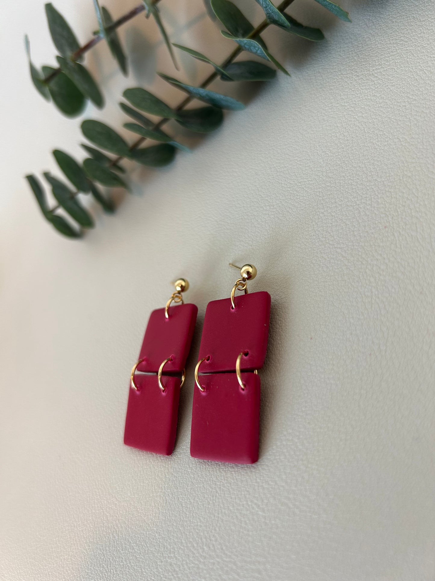 Double Square - Berry Red - LucyLola