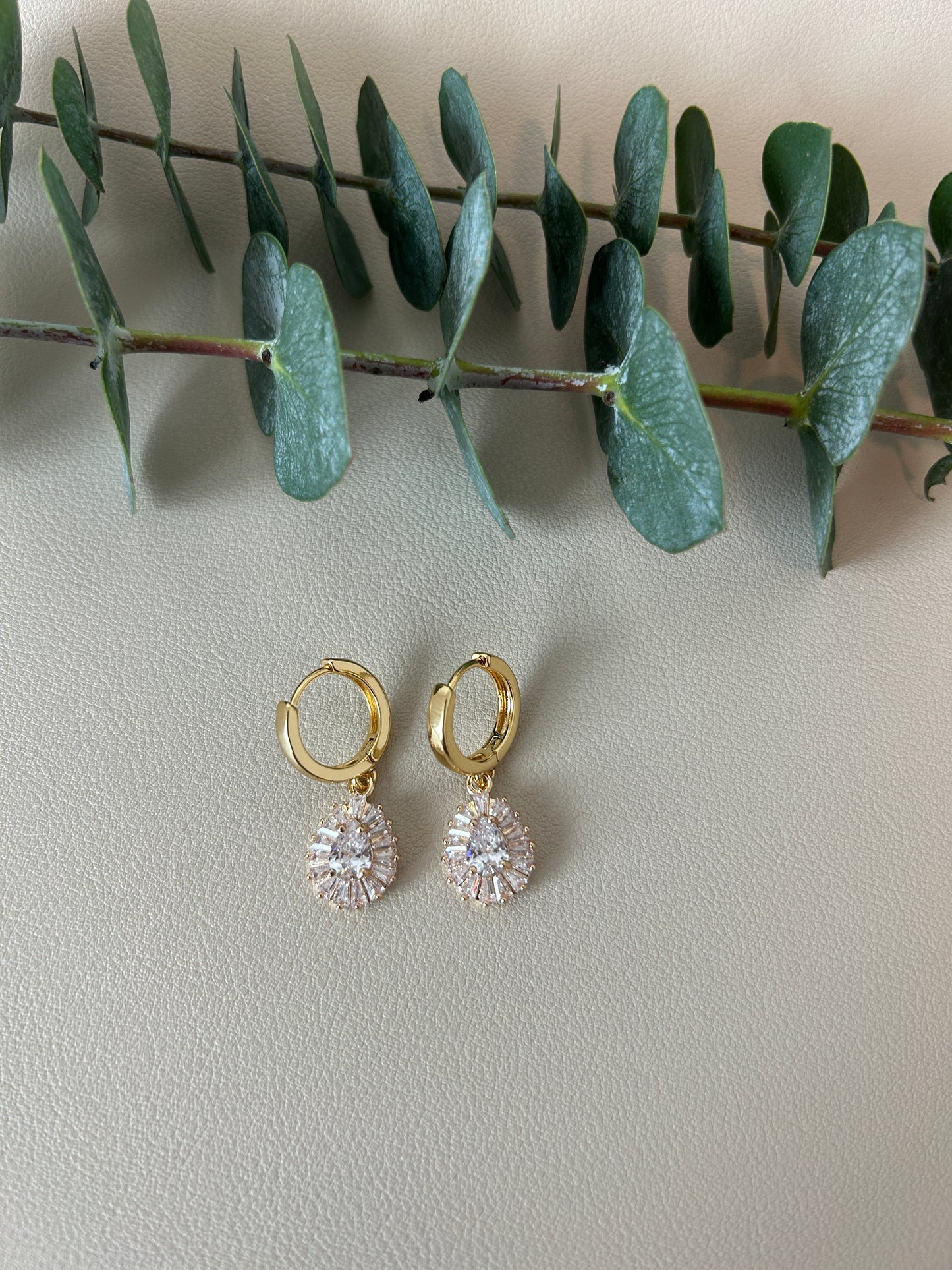 CZ Huggie Hoops - Style 3 - LucyLola