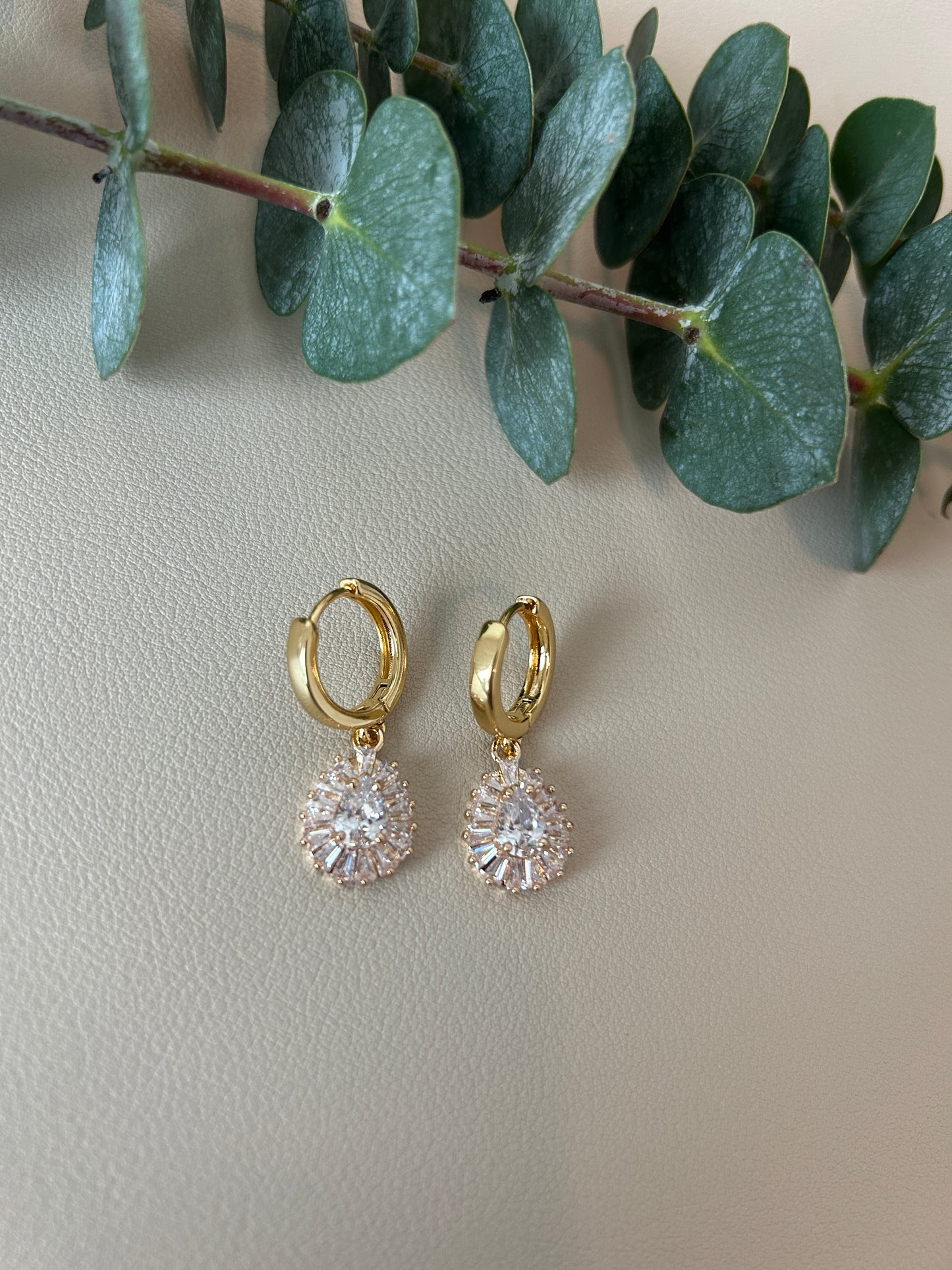 CZ Huggie Hoops - Style 3 - LucyLola