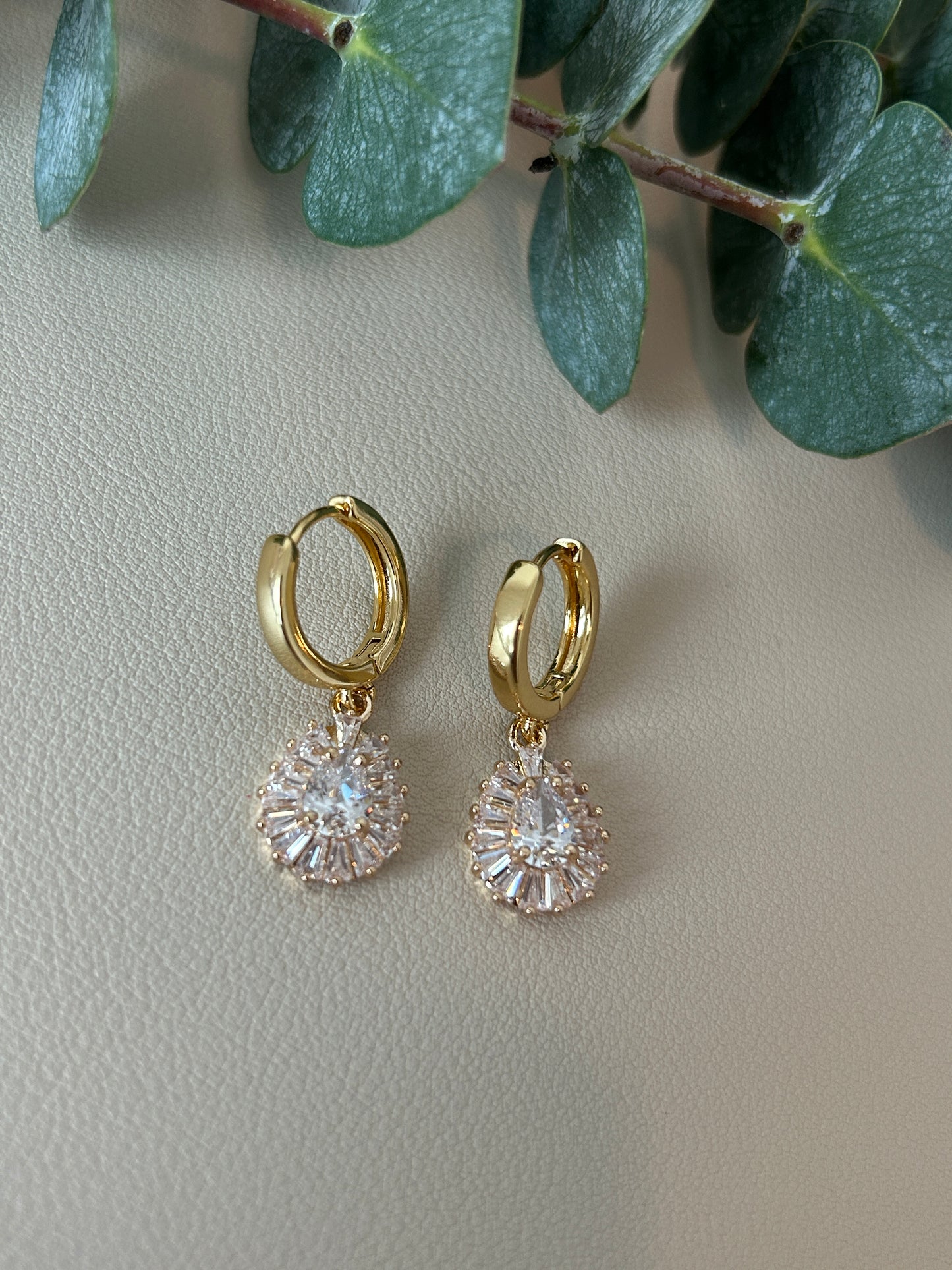 CZ Huggie Hoops - Style 3 - LucyLola