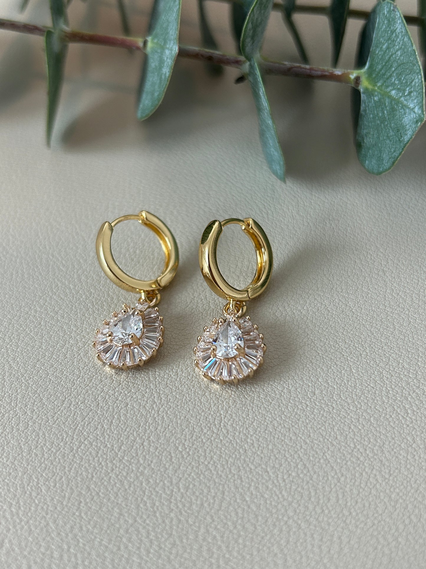 CZ Huggie Hoops - Style 3 - LucyLola