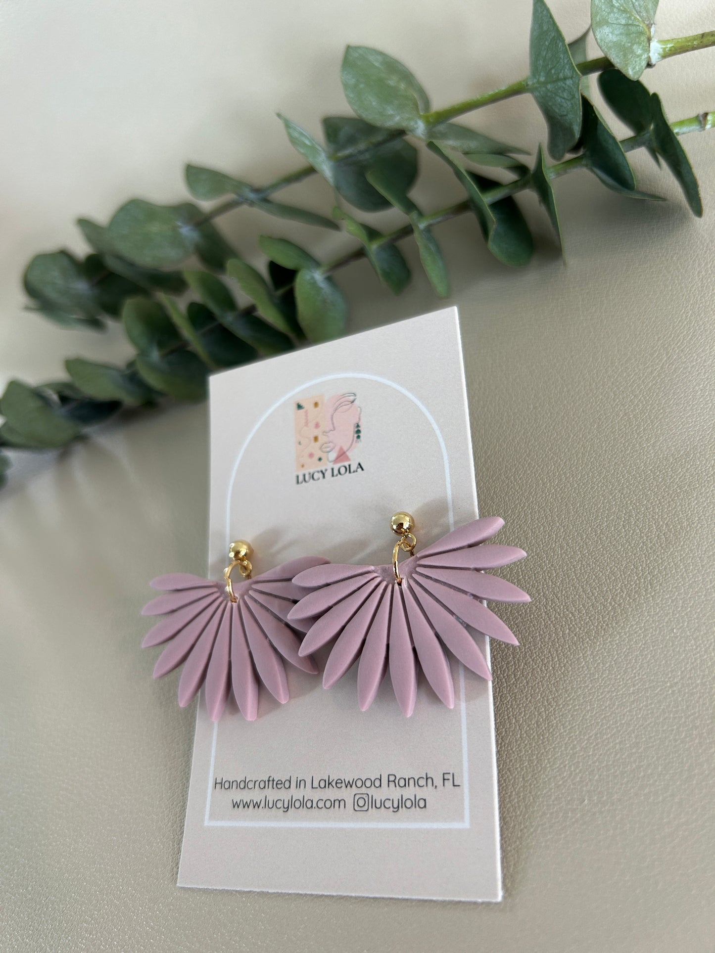 The Palm - Dusty Pink - LucyLola
