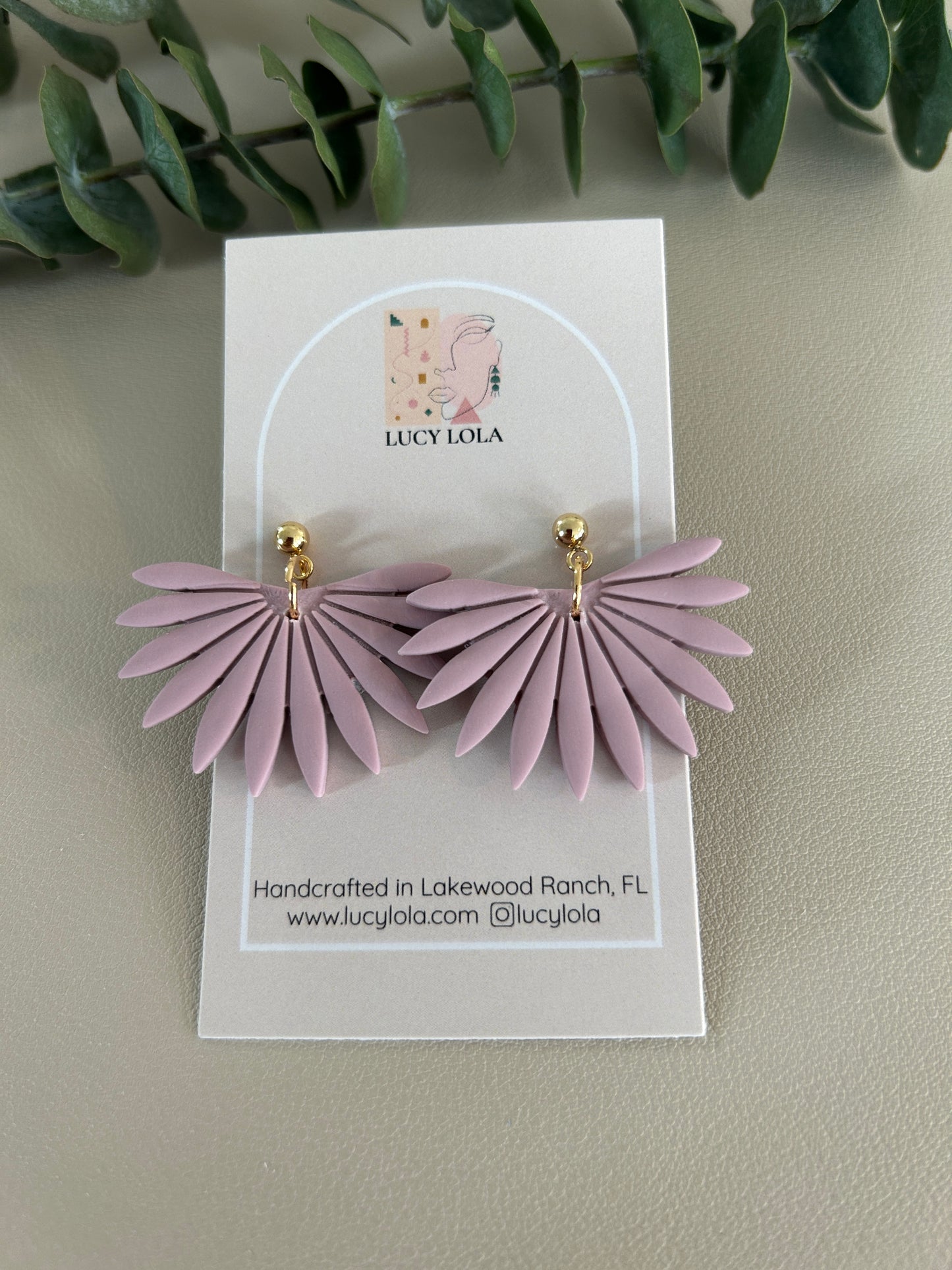 The Palm - Dusty Pink - LucyLola