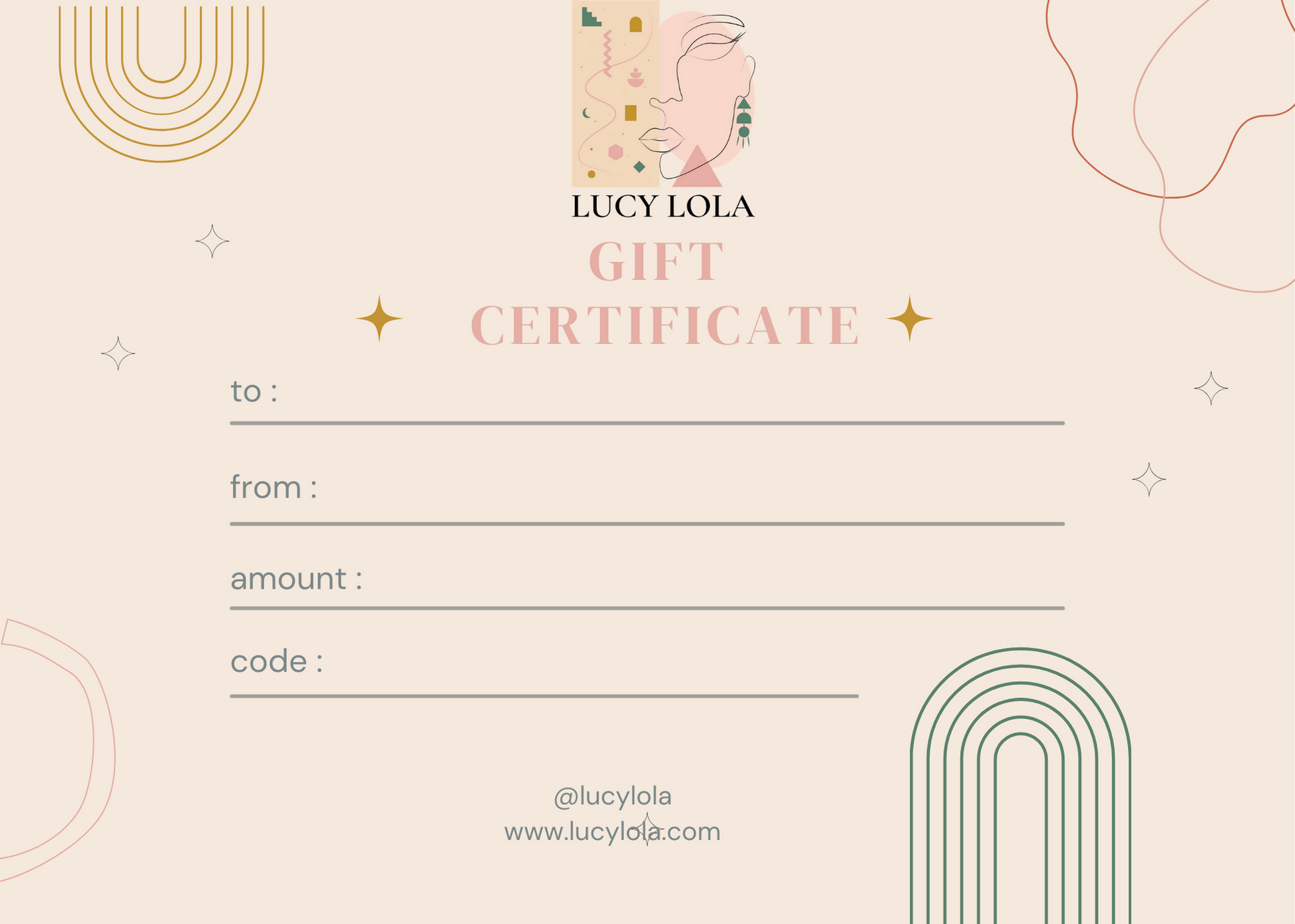 Gift Certificate - LucyLola 