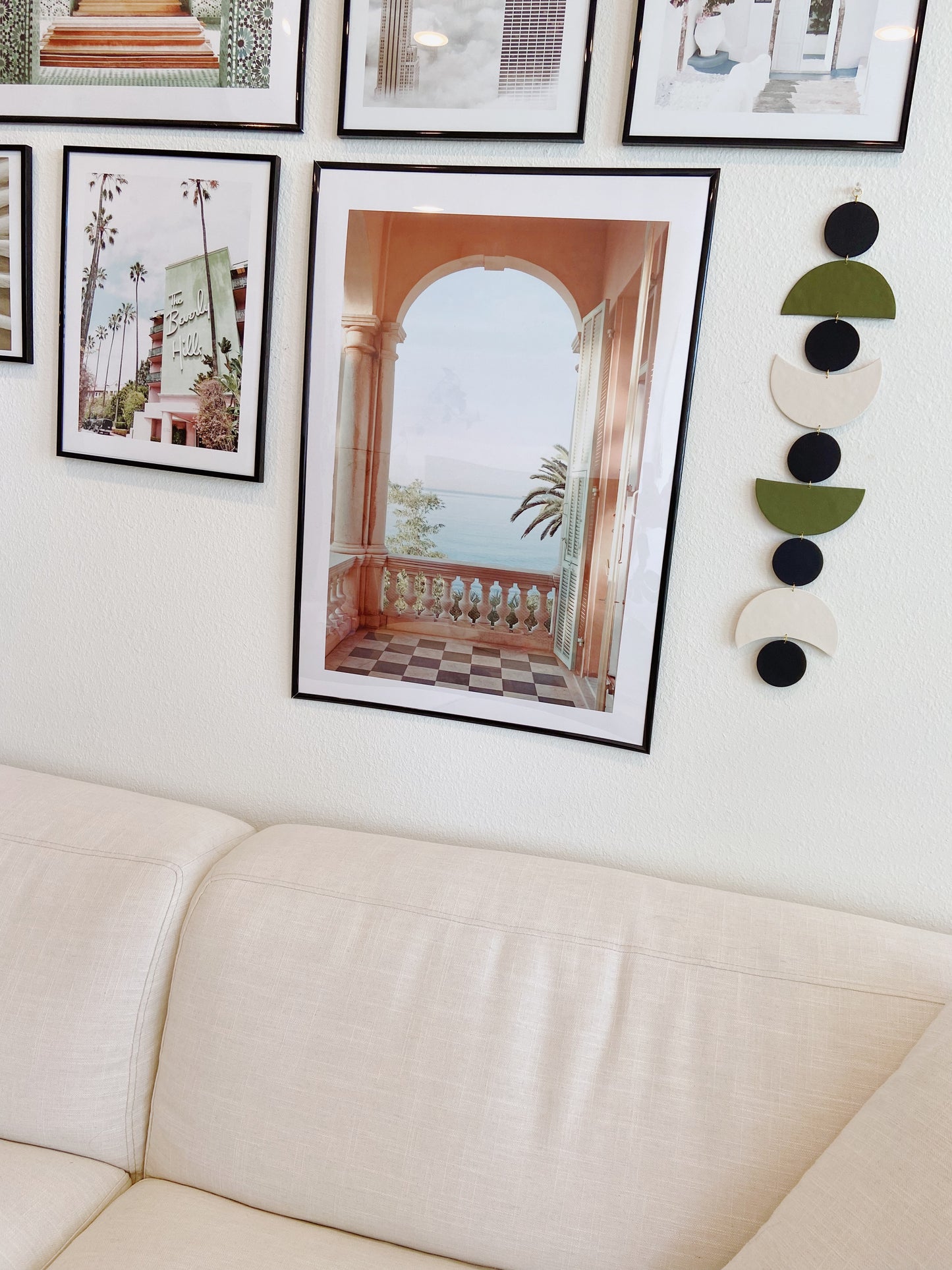 Selene Wall Hanging - Olive/Black/Off White - LucyLola