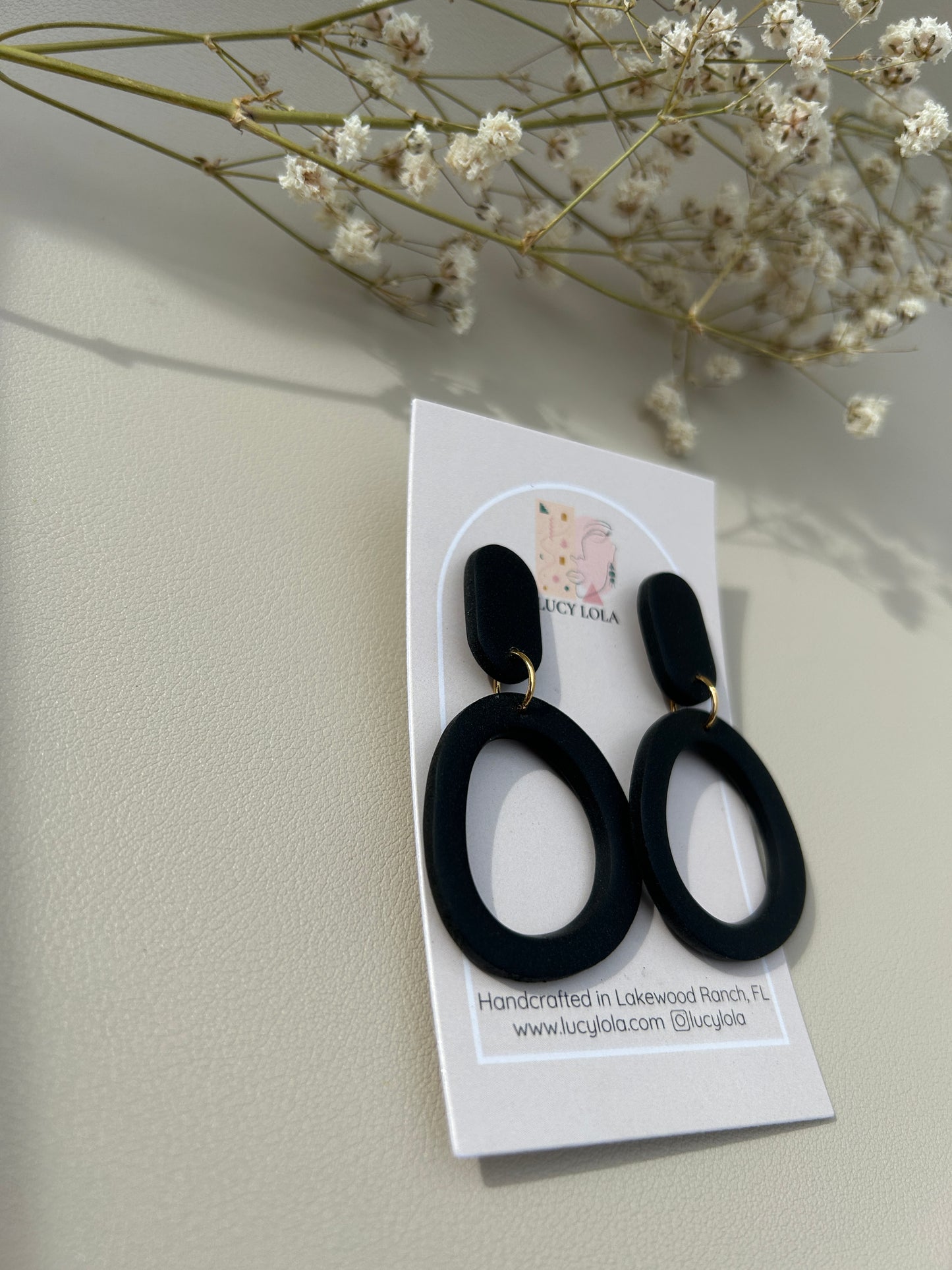Abstract Hoops Small - Black - LucyLola 
