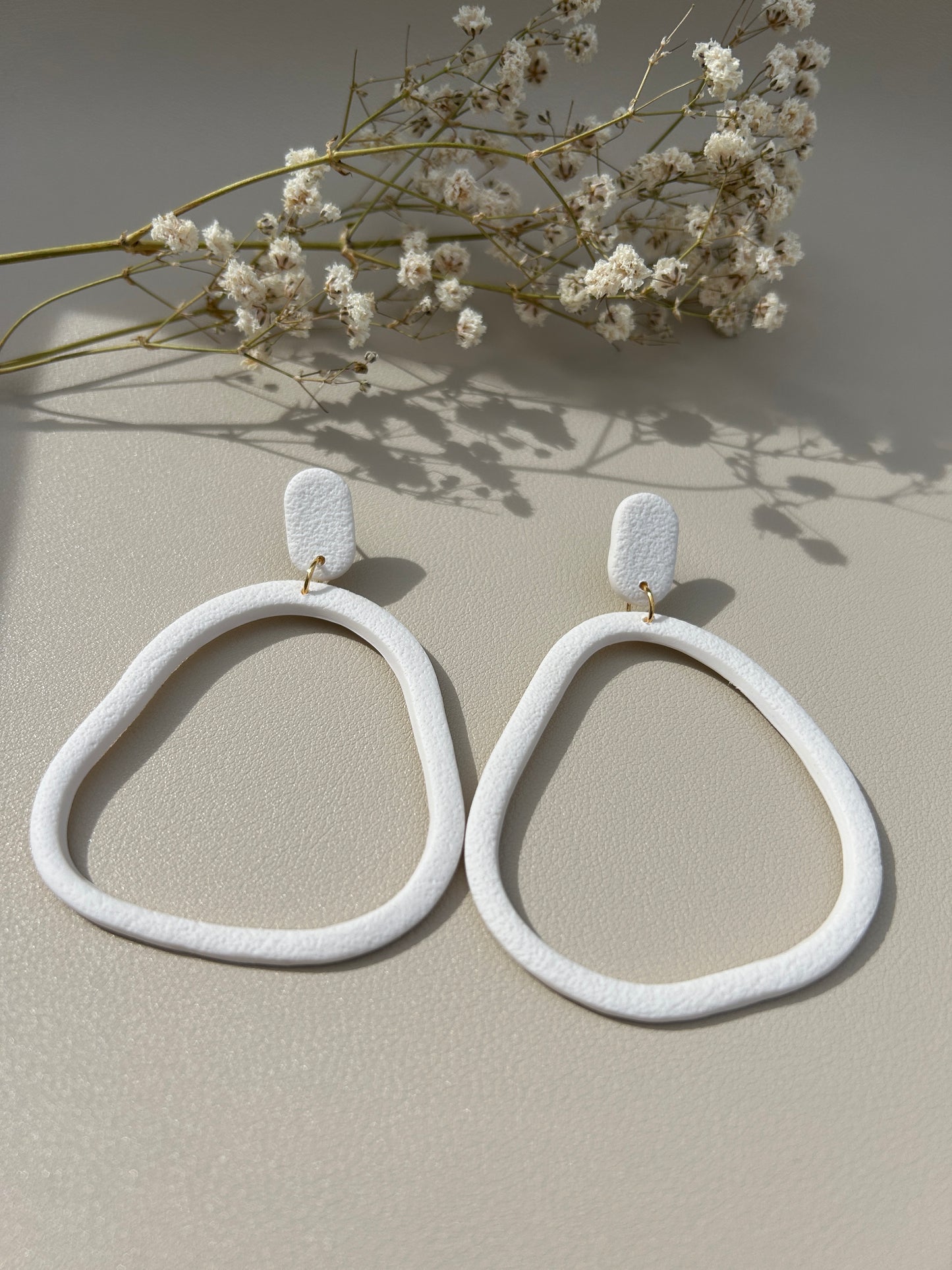 Abstract Hoops - Large - White