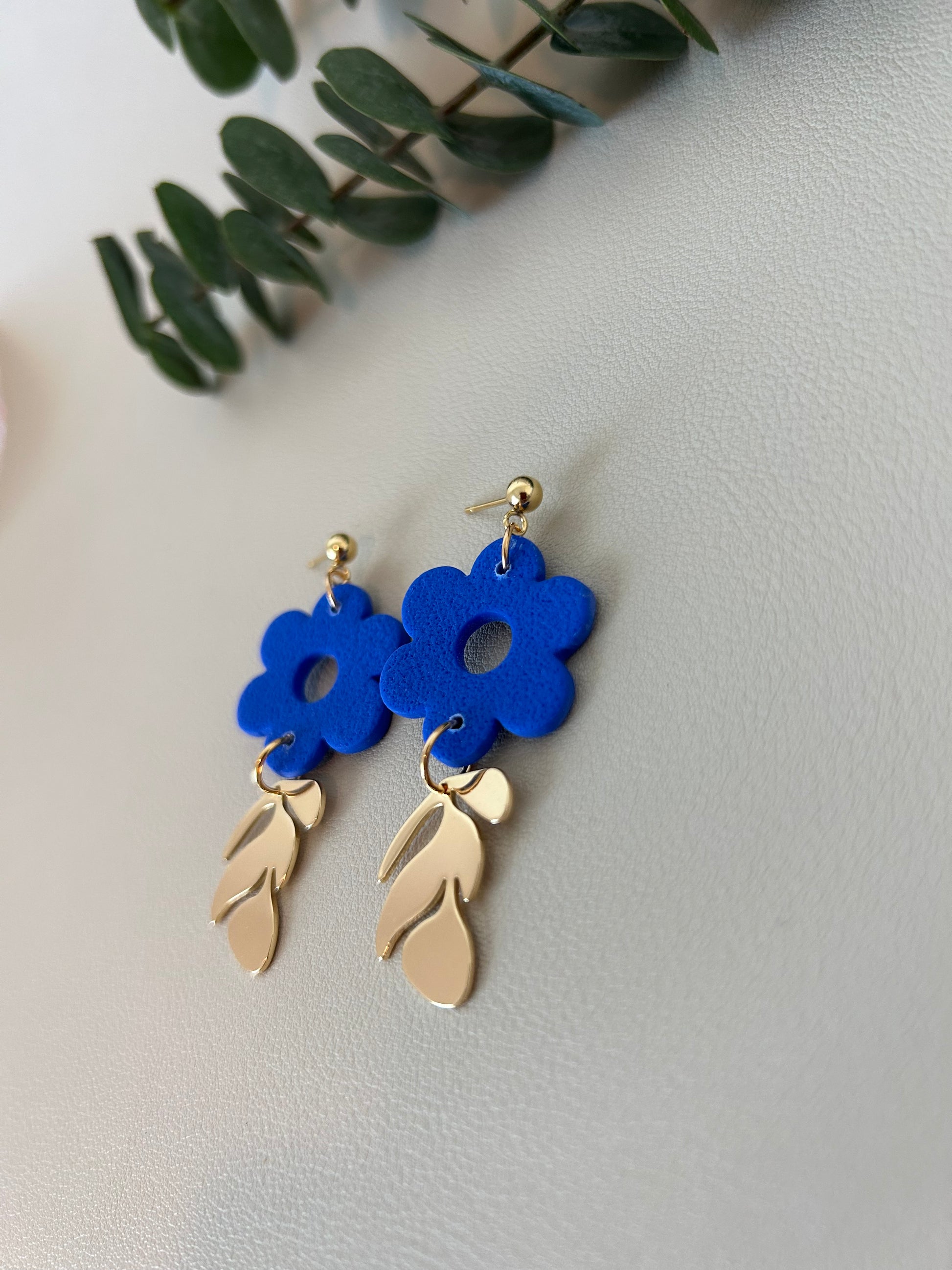 The Florie with Gold Leaf Charm - Ultramarine Blue - LucyLola 