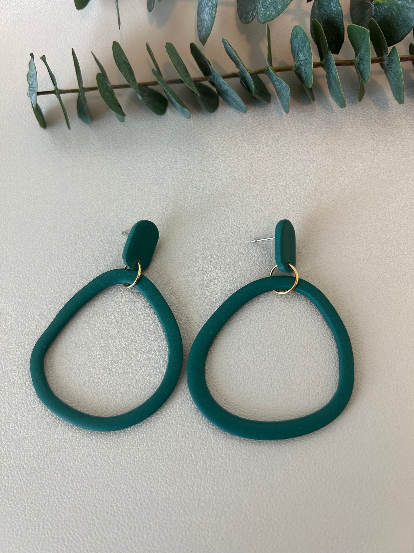 Wonky Hoops Large - Forrest Green - LucyLola 