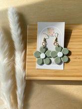Load image into Gallery viewer, Flower Dangles - Sage/White - LucyLola 
