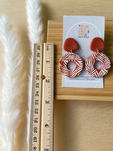 Ava Hoop - Terracotta Palm - LucyLola 